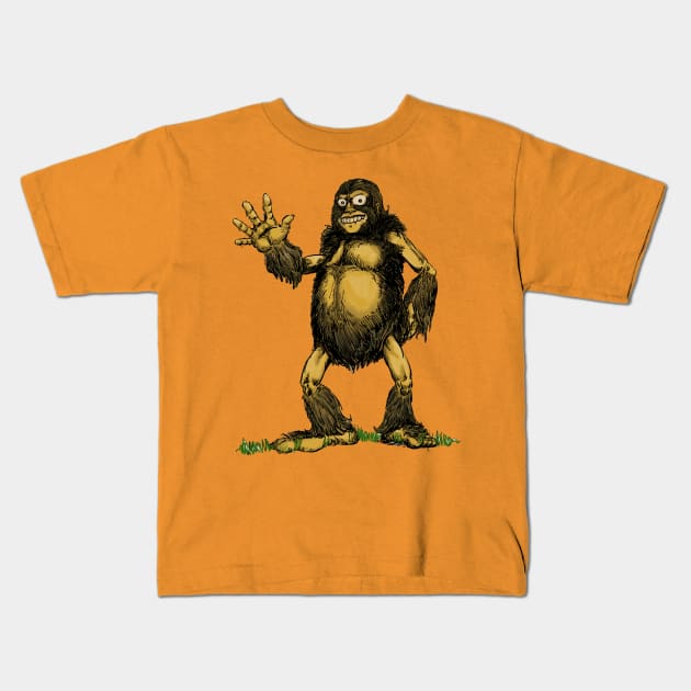 Hello, Bigfoot! Kids T-Shirt by CheeseHasselberger